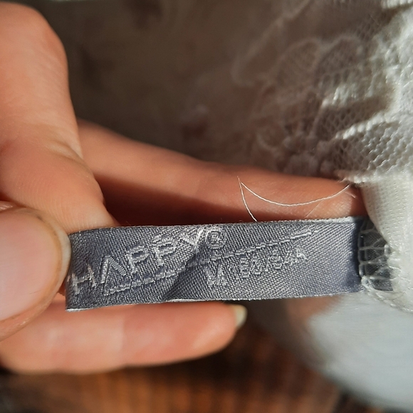 🍀3/15 Happy Lace Vintage 80s Blouse - Picture 3 of 4